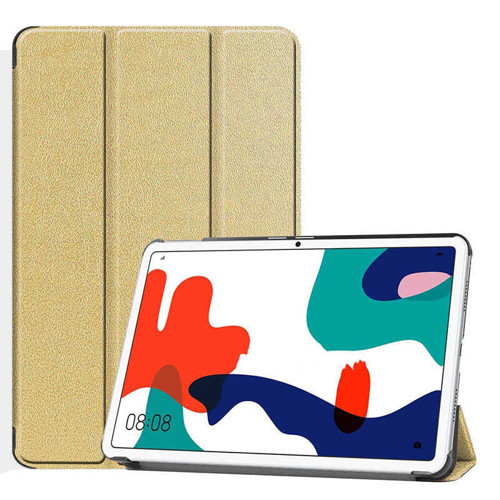 Huawei MatePad 10.4 Smart Cover Standlı 1-1 Kılıf - Gold