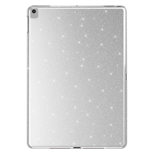 iPad 10.2 2021 (9.Nesil) Simli Parlak Görünümlü Tablet Koton Kılıf - Gümüş