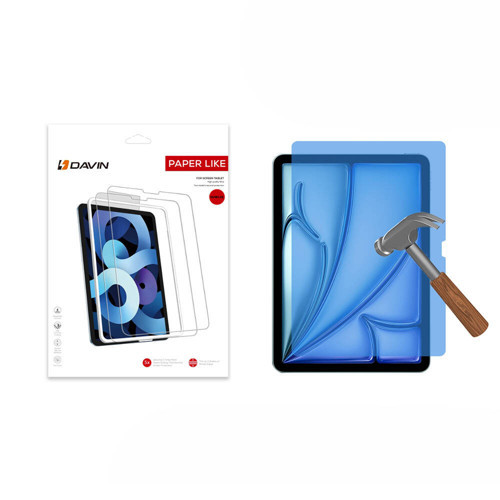 iPad Air 13 2025 M3 Kağıt Hisli Mat Paper Like Ekran Koruyucu - Şeffaf