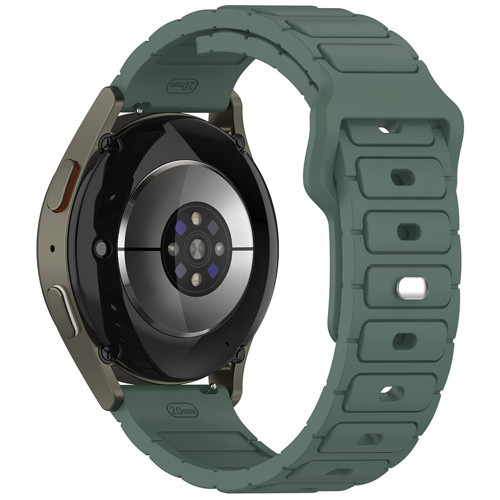 Huawei GT2 46mm KRD-132 22mm Silikon Kordon Strap Kayış - Koyu Yeşil