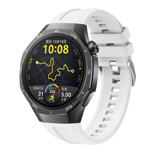 Huawei Watch GT 5 Pro 46mm KRD-130 Silikon Kordon Strap Kayış - Beyaz