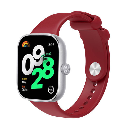 Mi Band 8 Pro KRD-109 Silikon Kordon - Koyu Kırmızı