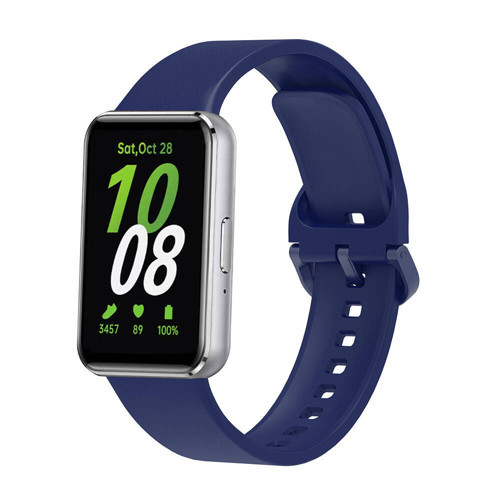 Galaxy Fit 3 Silikon Kordon KRD-110 Strap Kayış - Lacivert