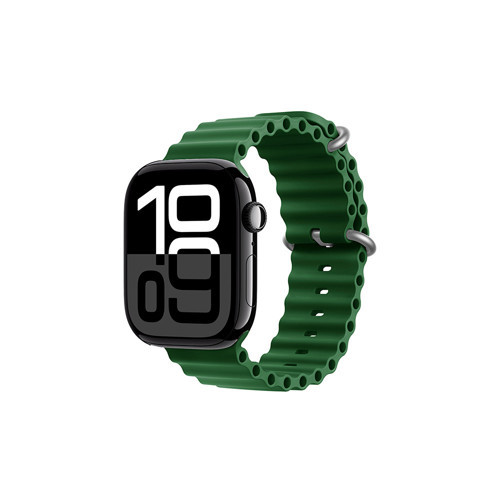 Watch 10 46mm KRD-75 Silikon Kordon - Koyu Yeşil