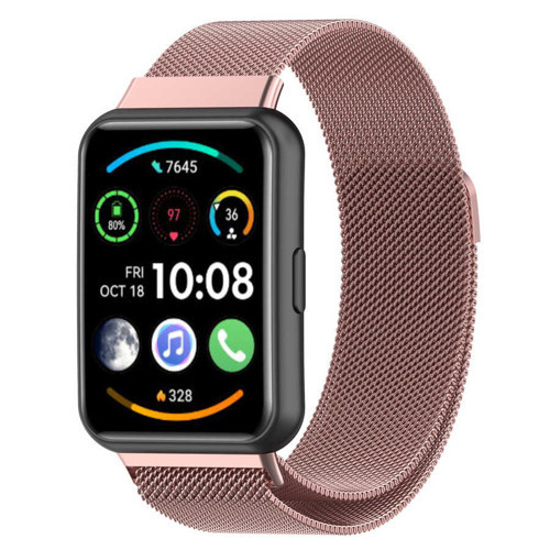 Huawei Watch Fit 2 KRD-01 Metal Kordon - Pembe