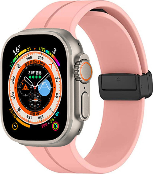 Watch Ultra 49mm KRD-84 Silikon Kordon - Rose Gold