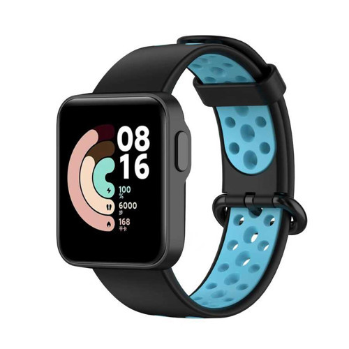 Xiaomi Redmi Watch 2 Lite KRD-02 Silikon Kordon - Siyah-Mavi