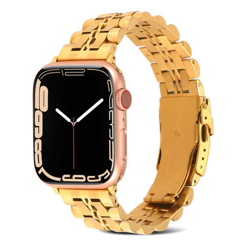  Watch Ultra 49mm Kordon KRD-54 Metal Strap Kayış - Gold
