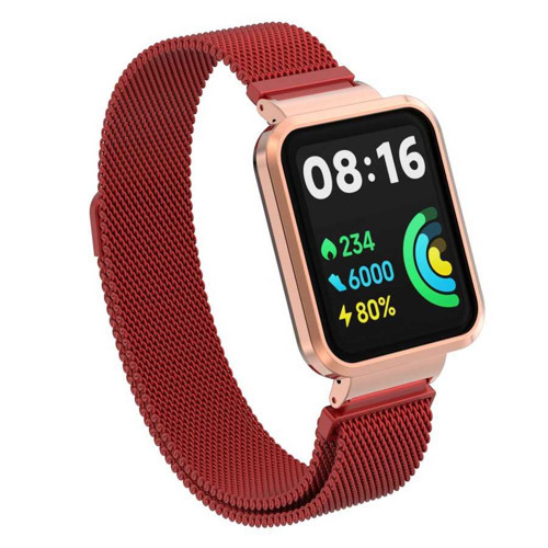 Xiaomi Redmi Watch 2 Lite KRD-58 Metal Kordon - Kırmızı