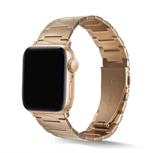 Watch Ultra 49mm Kordon KRD-48 Metal Strap Kayış - Rose Gold