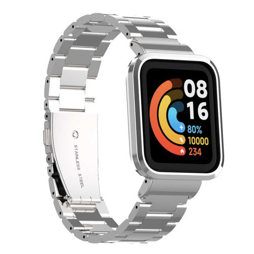 Xiaomi Redmi Watch (Mi Watch Lite) KRD-60 Metal Kordon - Gümüş