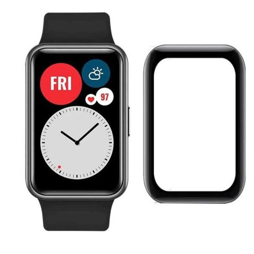 Huawei Watch Fit 2 PMMA Pet Saat Ekran Koruyucu - Siyah