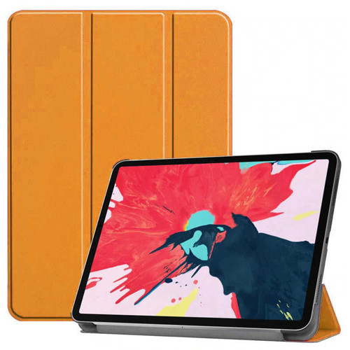 iPad Pro 11 2020 (2.Nesil) Smart Cover Standlı 1-1 Kılıf - Turuncu