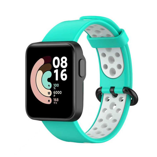 Xiaomi Redmi Watch 2 Lite KRD-02 Silikon Kordon - Yeşil-Beyaz