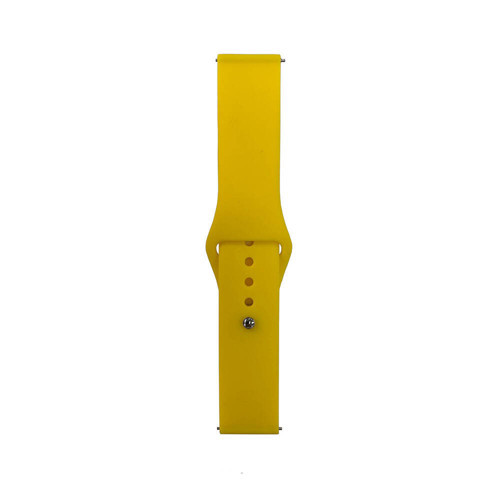 Huawei Watch GT 3 42mm Band Serisi 20mm Klasik Kordon Silikon Strap Kayış - Sarı
