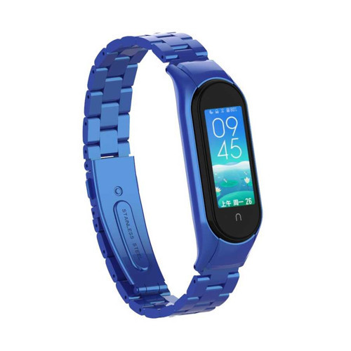 Xiaomi Mi Band 6 KRD-04 Metal Kordon - Lacivert
