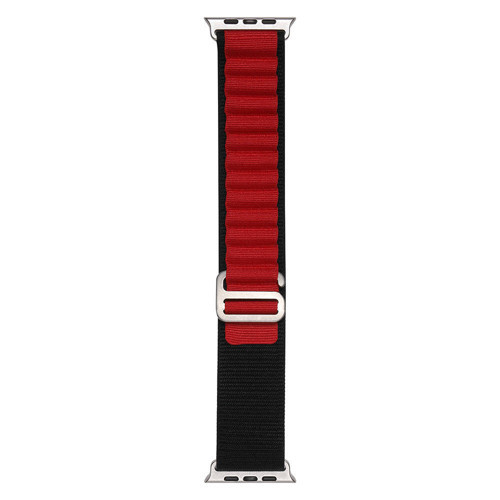 Watch 7 41mm Band-74 Hasır Kordon - Siyah-Kırmızı