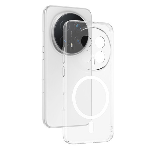 Honor Magic 8 Pro Kamera Korumalı M-Safe Şarj Özellikli Şeffaf London Sert PC Kılıf - Şeffaf