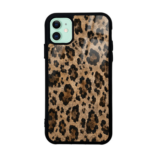 iPhone 11 Kılıf Kamera Korumalı Desenli Lusi Kılıf - Kahve Leopar