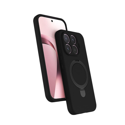 Xiaomi 17T Pro Kılıf M-safe Şarj Özellikli Standlı Samara Kılıf - Siyah