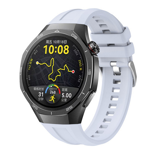 Huawei Watch GT 5 Pro 46mm KRD-130 Silikon Kordon Strap Kayış - Buz Mavisi