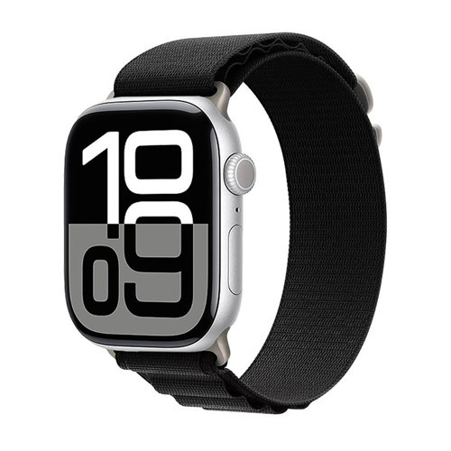 Watch 10 42mm KRD-74 Hasır Kordon - Siyah