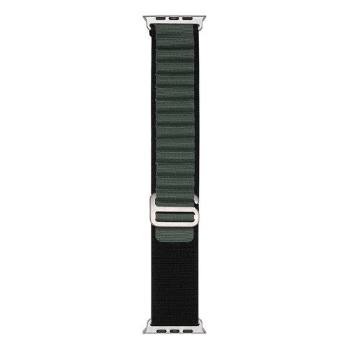 Watch 7 41mm Band-74 Hasır Kordon - Siyah-Yeşil