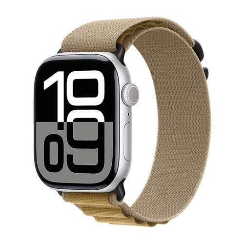 Watch 10 42mm KRD-74 Hasır Kordon - Siyah-Haki