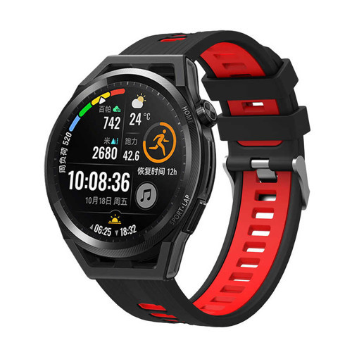 Xiaomi Redmi Watch 5 Active KRD-55 Silikon Kordon - Siyah-Kırmızı