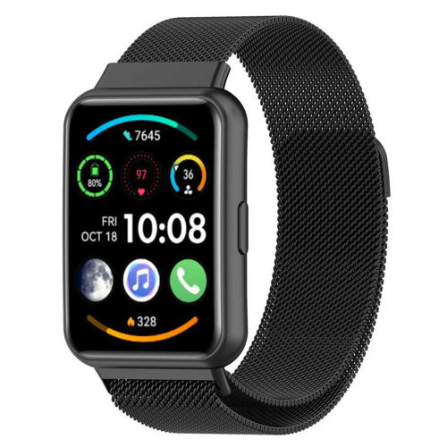 Huawei Watch Fit 2 KRD-01 Metal Kordon - Siyah