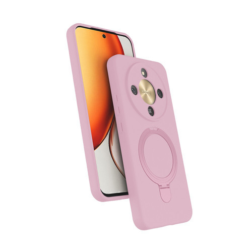 Honor X9D Kılıf M-safe Şarj Özellikli Standlı Samara Kılıf - Pembe