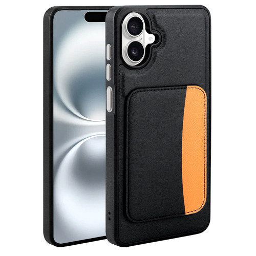 Galaxy A07 Kılıf Kartlıklı X-Kart Silikon Kılıf - Siyah