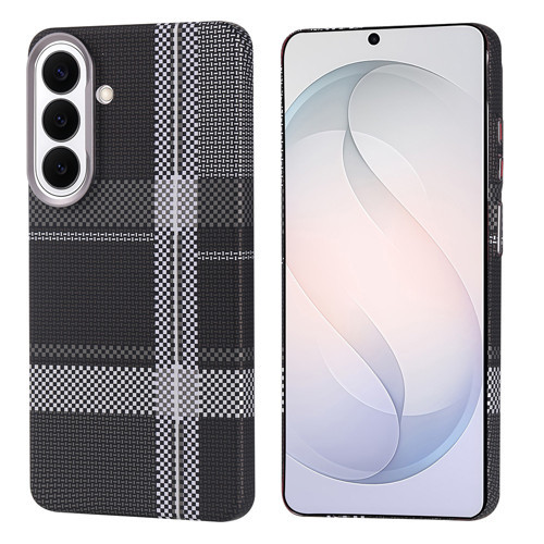 Galaxy S26 Kılıf M-safe Şarj Özellikli Karbon Fiber Görünümlü Nekst Kılıf - Siyah-Gri