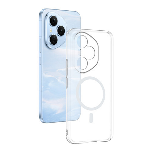 Honor 400 Pro Kamera Korumalı M-Safe Şarj Özellikli Şeffaf London Sert PC Kılıf - Şeffaf