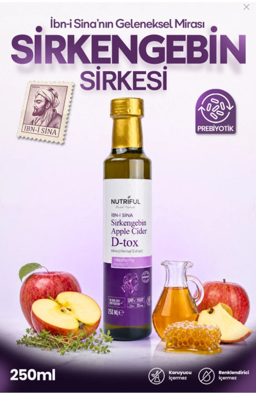 İbni Sina Sirkengebin Prebiyotik Sirkesi