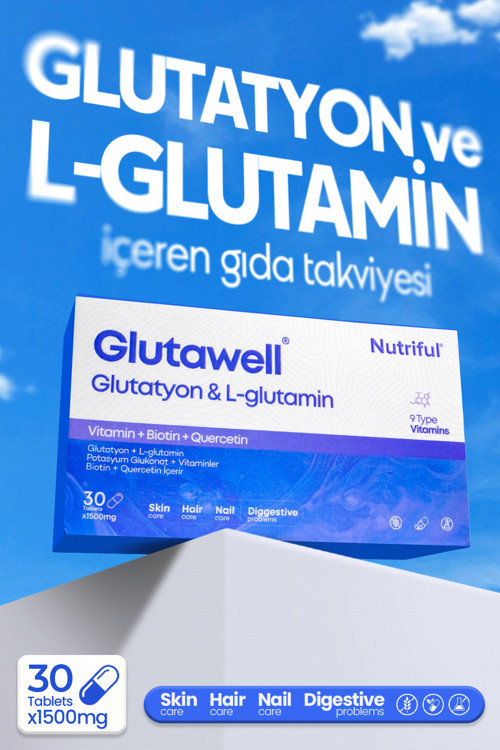 Glutawell Glutatyon Ve L-glutamin Içeren 30 Tablet