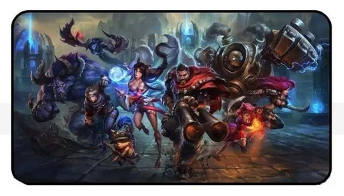 3mm 70x30 Oyuncu Mouse Pad Lol Desenli Speed Yüzey Dikişli