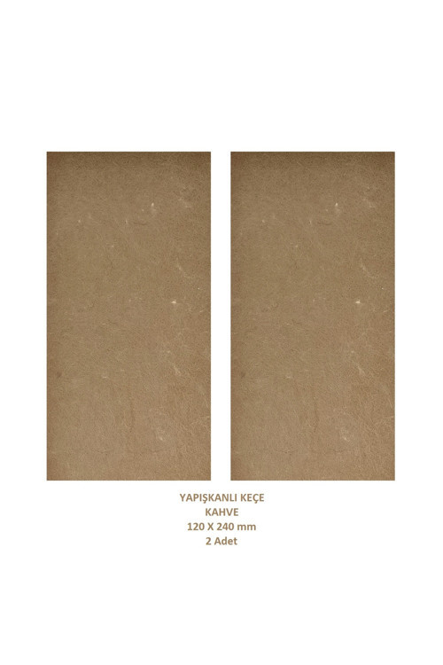 Kare Keçe Koyu Kahve 120x240 Mm 2 Paket