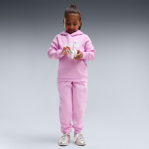 Takım Essentials No 1 Logo Sweat Suit Çocuk Pembe Kapüşonlu Eşofman Takımı