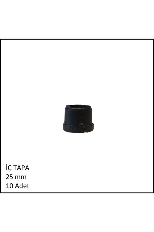 Plastik İç Tapa, Yuvarlak, 25 mm (10 Adet)