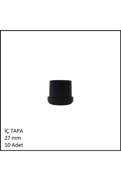 Plastik İç Tapa, Yuvarlak, 27 mm (10 Adet)