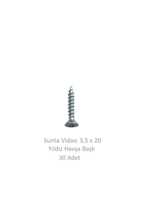 Sunta Vidası 3,5X20, 30 Adet Tam Diş SNT YHB Vida