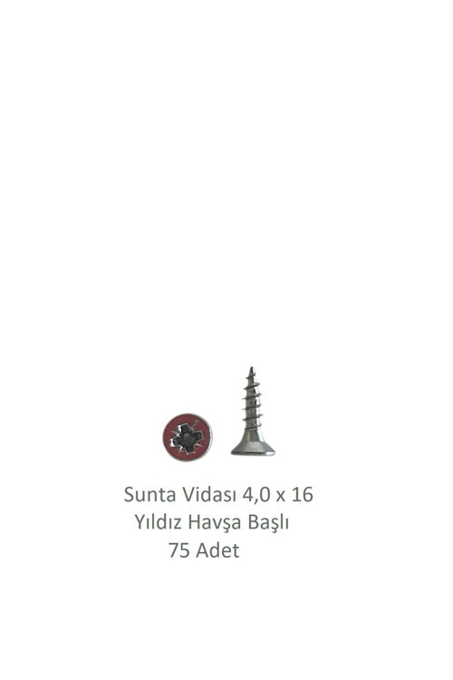 Sunta Vidası 4,0X16 75 Adet Tam Diş SNT YHB Vida