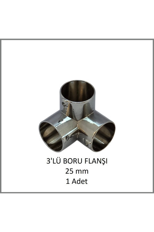 3'lü Boru Flanşı 25 mm (1 Adet)