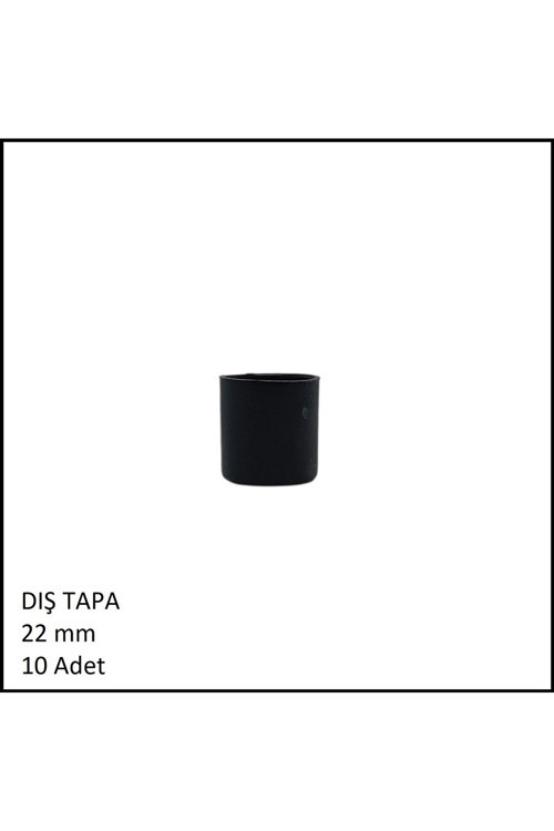 Plastik Dış Tapa, Yuvarlak, 22 mm (10 Adet)