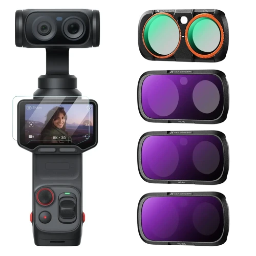 Insta360 Luna Ultra İçin 4 Parça Filtre Seti (CPL + ND16 + ND64 + ND256)