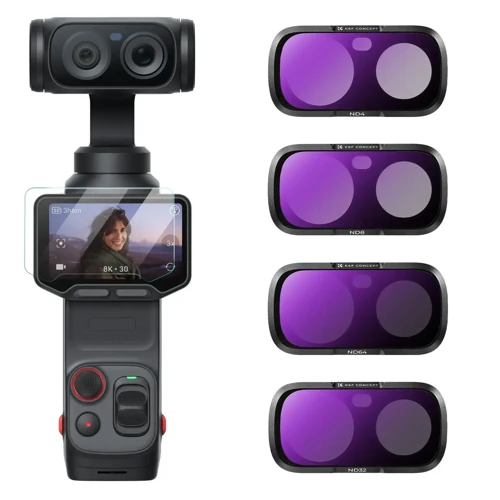 Insta360 Luna Ultra İçin 4 Parça ND Filtre Seti (ND4, ND8, ND16, ND32)