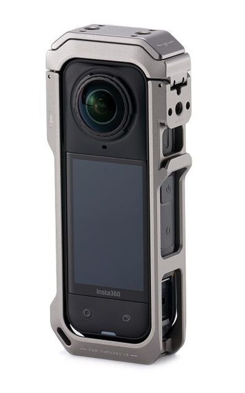 TA-T90-FCC-TG Insta360 X5 için Tam Kamera Kafesi – Titanyum Gri