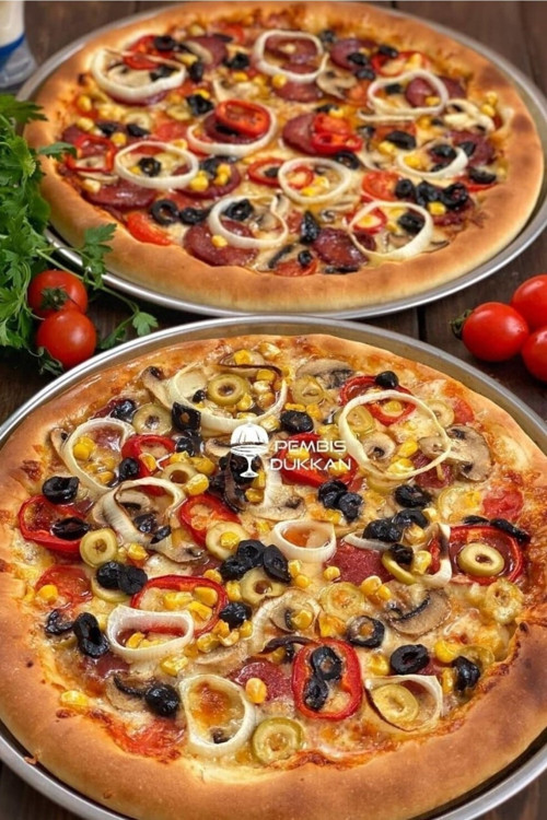 32Cm Delikli Yeni Pizza Ve Lahmacun Tepsisi