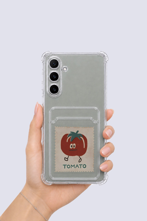 Samsung Galaxy A54 Kartlıklı Tomato Desenli Kılıf